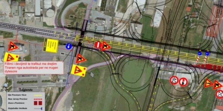 Zgjerimi i mbikalimit të Rinasit, bllokohet gjatë natës në 6-7 gusht autostrada Tiranë-Durrës